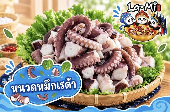 หนวดหมึกเรด้าหั่น - Sliced Squid Tentacles